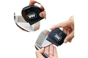 ADAK 2 in1 Golf Club Cleaner | Club Head & Groove Cleaning | Increase Backspin & Shot Accuracy | Golf Accessories | Diamond-Contained Dry Cleaning Tools | Perfect Golf Gift for Group and Personally