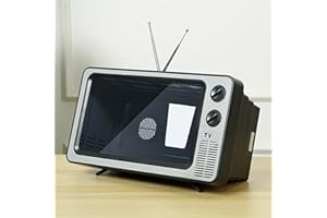 ANKI HAPPIGO 12” Phone Screen Magnifier with Stand Bracket for Cell Phone -Retro TV Amplifier 3D HD Mobile Phone Screen Magnifying Enlarger for Movies Videos Games, Screen Amplifier (Techno Grey)