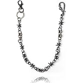 SORGERLY Skull Wallet Pant Chain for Men - Punk Jean Belt Pocket Chains Keychain - Halloween Goth Bag Purse for Women