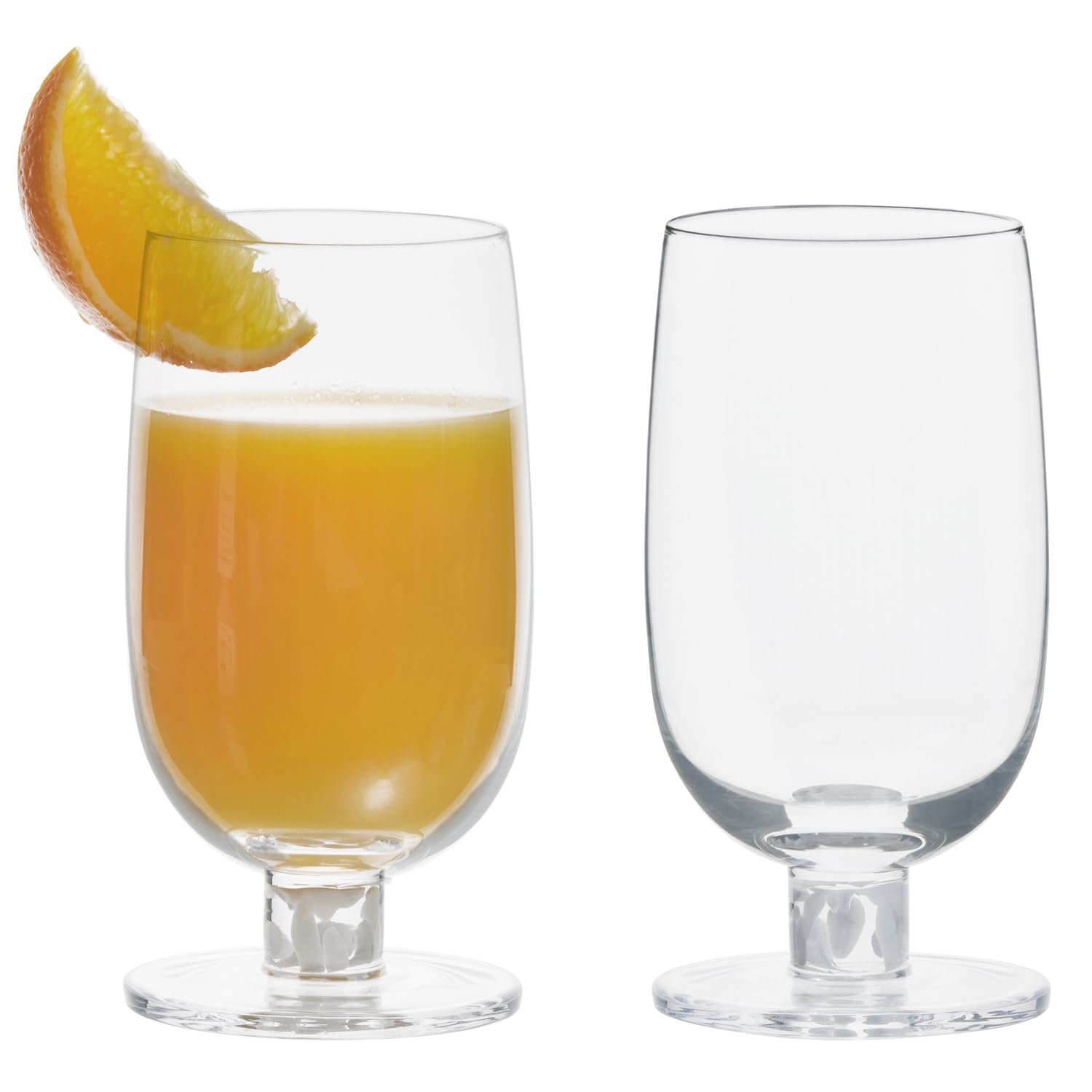 Anton Studio Designs Björn Handmade Highball Glasses for Cocktails, Water, or Smoothies - 450 ml - Clear - Set of 2 Elegant Drinking Glasses