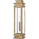 Livex 20207-01 Transitional One Light Outdoor Wall Lantern from Princeton Collection Finish, Antique Brass