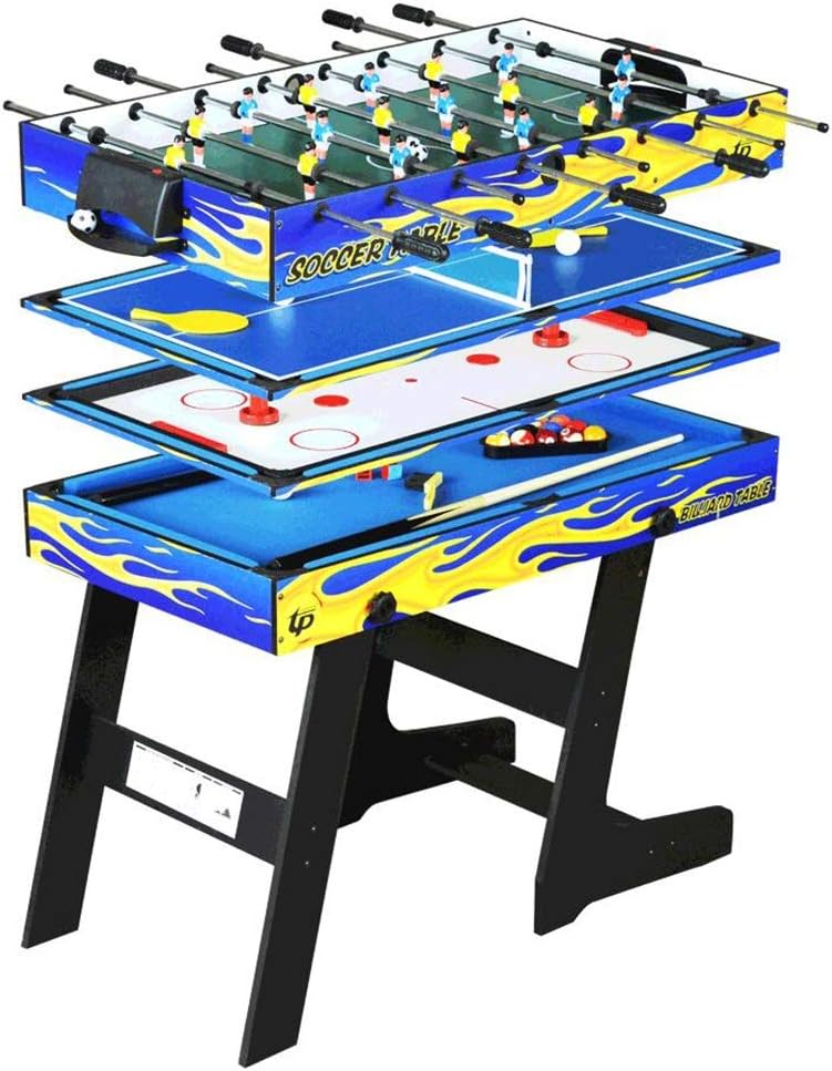 Toy Football Table Football Puzzle Game Table Table Football Table Children's Toys Table Tennis Table Pool Table Shopping Mall Game Machine Toy Sports (Color : Blue, Size : 1206082cm)