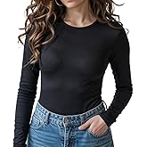 Sol Living Shapewear for Women Tummy Control Bodysuit Body Shaper Tummy Control Seamless Bodysuit Slimming Long Sleeve Top