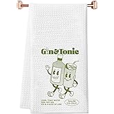 WCGXKO Cocktail Lover Drinking Gift Gin Kitchen Towel Bachelorette Party Gift (Gin Towel)