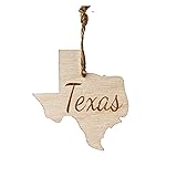 State Christmas Ornaments, Wooden Tree Holiday