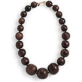 Kenneth Jay Lane Women's Round Wood Ball Necklace