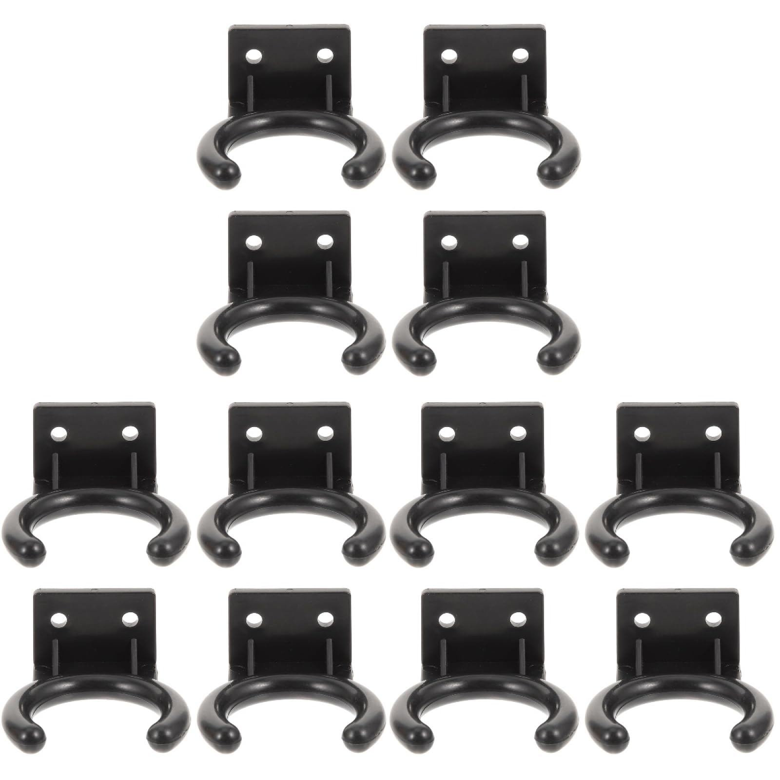 ibasenice Microphone Hanger - 12 PCS Christmas Mic Hooks Microphone Holder for Home Wall Hanger Recording Plastic Hanger Rack