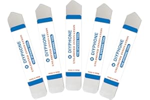 DIYPHONE 5pcs Stainless Steel Metal Spudger Tool Kit Soft Thin Phone Opening Pry Tool Kit for iPhone Samsung Huawei Mobile Phone Disassemble Repair