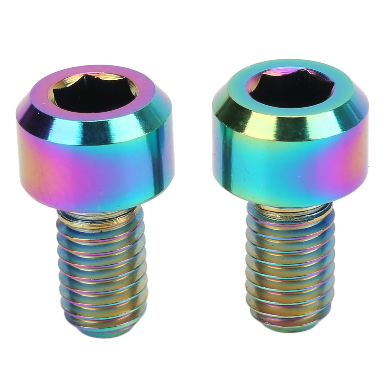 2pcs Bicycle Derailleur Bolt M5*9mm Front Rear Derailleur Wheel Screws Titanium Alloy Derailleur Hanger Screws for Cycling Bicycles and spare parts