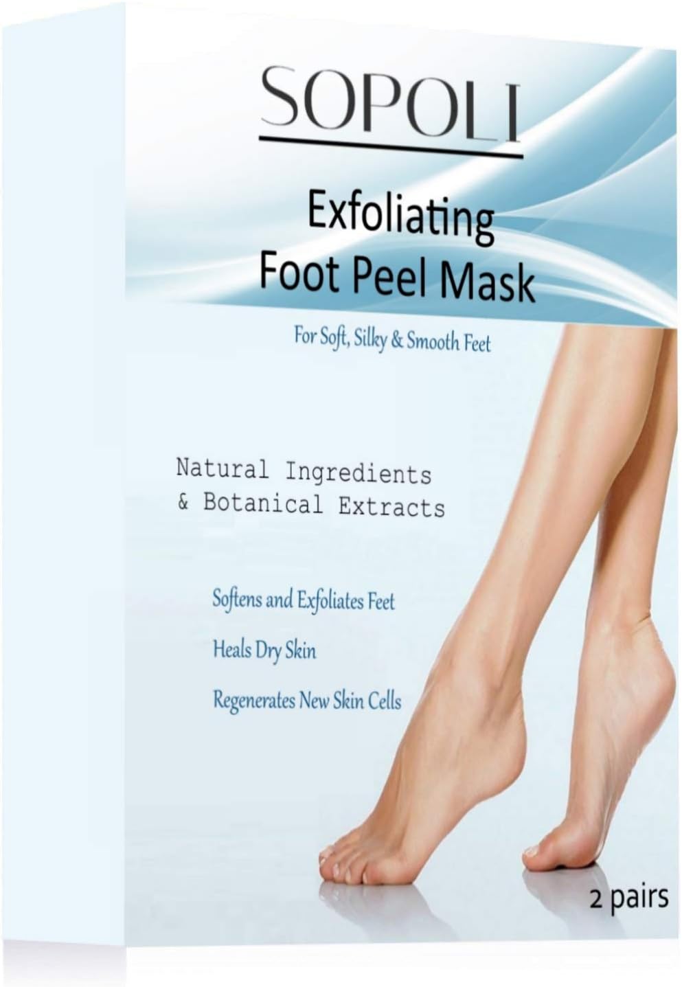 Exfoliating Foot Peeling Mask for Soft Touch Smooth Feet - Dead Skin Remover Peeling Away Calluses - Repair Rough Heels - Soak Socks Booties for Baby Soft Silk Feet - Dry Dead Skin Natural Treatment