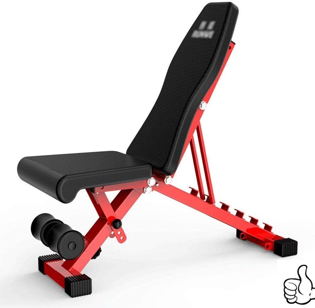 JLDN Weight Bench Foldable, Workout Benchs Utility Bench Press Adjustable Gym Bench Home Gym Equipment Weightlifting and Strength Training,Black