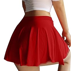 Women's Sexy Sheer Micro Mini Skirt - High Waist