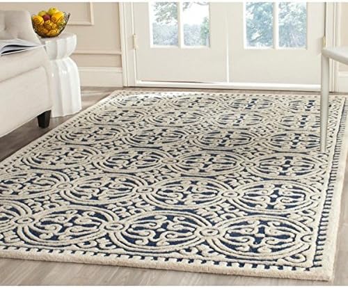 Safavieh Handmade Cambridge Moroccan Navy Blue/ Ivory Rug (10' x 14')