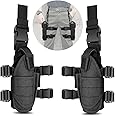 Drop Leg Holster - UniqueFire Left Hand & Right Hand Adjustable Universal Waterproof Pistol/Gun Drop Puttee Leg Thigh Holster Pouch Holder (Left + Right)