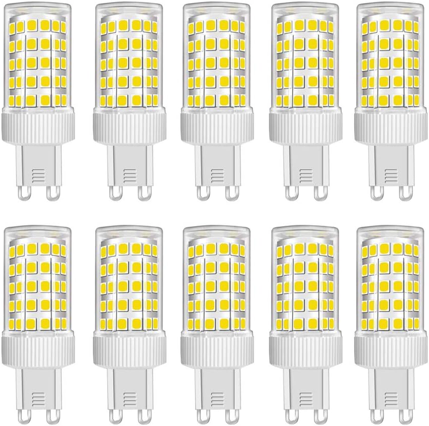 HUAMu 10W G9 LED Light Bulb, Cool White, 6000K, Equivalent 150W Halogen, 86Pcs LED, 1000 LM, 360° Beam Angle, Super Bright