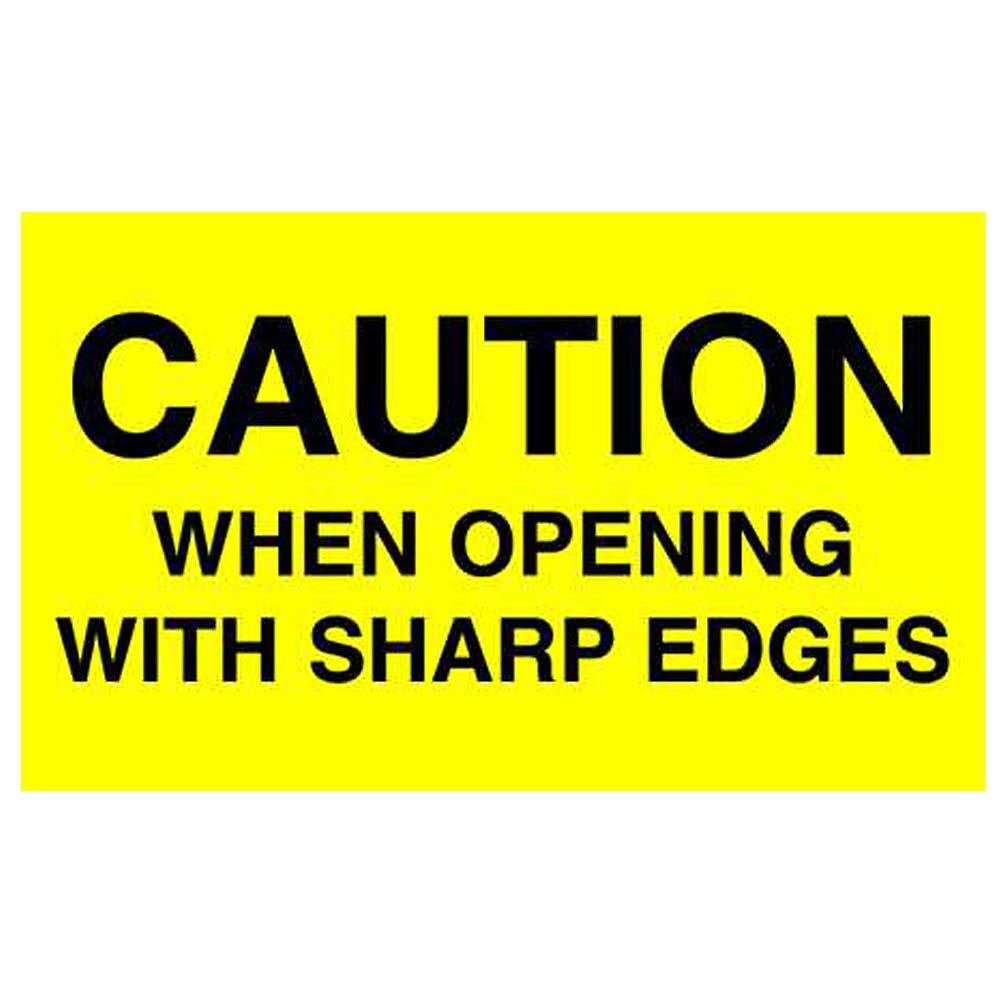TapeCase SHIPLBL-005-50 "Caution When Opening" Label - 50 per pack (1 Pack)