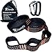 Hammock Straps,1400 LBS+ Heavy Duty, Lightweight, With 2 Premium Carabiners on selected Models, Easy Setup with 36 or 40 Loops, With Stuff Sack, Fit all Hammocks