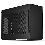 LIAN LI A4-H2O Black SPCC / Aluminum Mini-ITX Computer Case, PCI4.0 Riser Card Cable Included - A4-H2O X4 BLACK