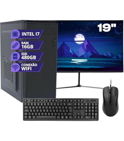 Computador Completo Intel Core i7 6ª Geração 16GB DDR4 SSD 1TB