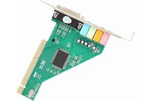 PCI Sound Card 4.1 Internal Stereo Surround Sound Card Audio Card for Desktop Computer, CMI8738 Chip, for 98 / for/XP/NT Volt