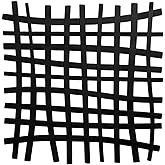 Uttermost Gridlines 24" Square Black Metal Wall Art