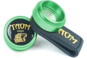 BANLY TAOM Round Shaped Pool Chalk Holder, Portable Pool Chalk Cubes, Magnetic Mini Chalk Holder Pool Billiards, Pool Cue Chalk Case Container Box for Billiard Cue Tip Tool Pool Table Snooker Accessories