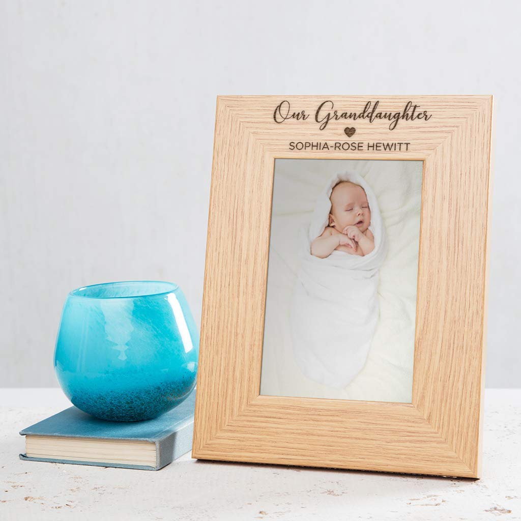Our Granddaughter Photo Frame Personalised Granddaughter Gifts from