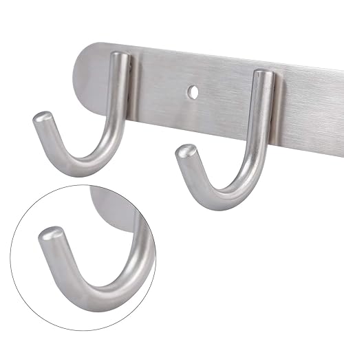 PDTXCLS HOMIEBUDS SPPRANDOM Coat Hook Rack Brushed Nickel Sagmoc