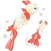 MaoGoLan Giant Axolotl Plush Body Pillow, Large 44" Love Axolotl Stuffed Animal for Girl Boy Kid, Long Pink Salamander Plush Pillow for Valentines Birthday Gifts, Baby Shower Party Decor