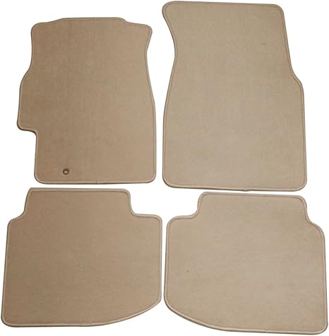 96 00 Honda Civic Floor Mats Carpet Front Rear Beige 4pc Nylon