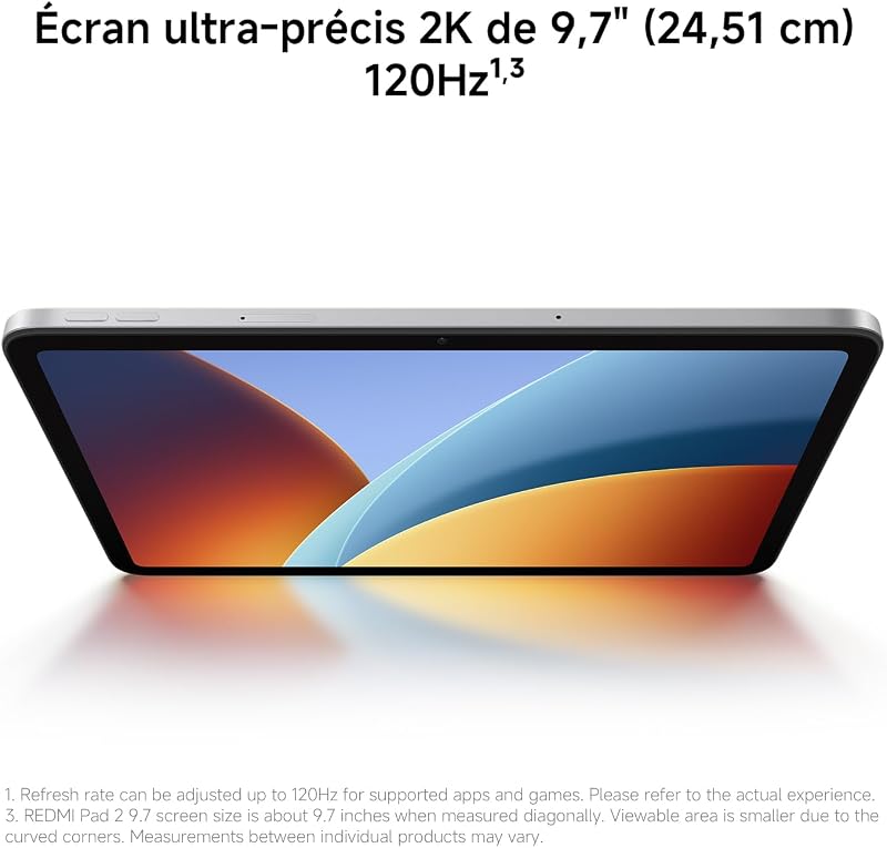 REDMI Pad 2 4+64Go Processeur Helio G100-Ultra-Gris Graphite