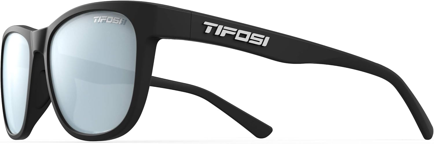 Tifosi Optics Swank Sunglasses (Satin Black/Smoke Bright Blue lenses): Shoes