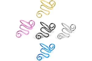 Dizzily 5 Pcs Adjustable Crochet Tension Ring for Finger, Handmade Yarn Ring for Crocheting, Gift for Mom, Grandma, Knitting Lover