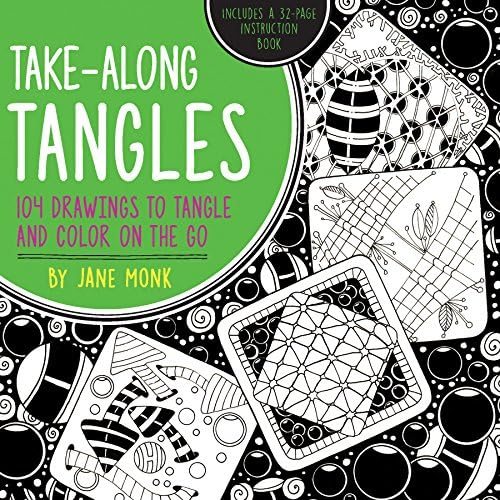 Take-Along Tangles: 104 Drawings to Tangle and Color on the Go (Tangled Color and Draw) Paperback โ 15 Sept. 2016