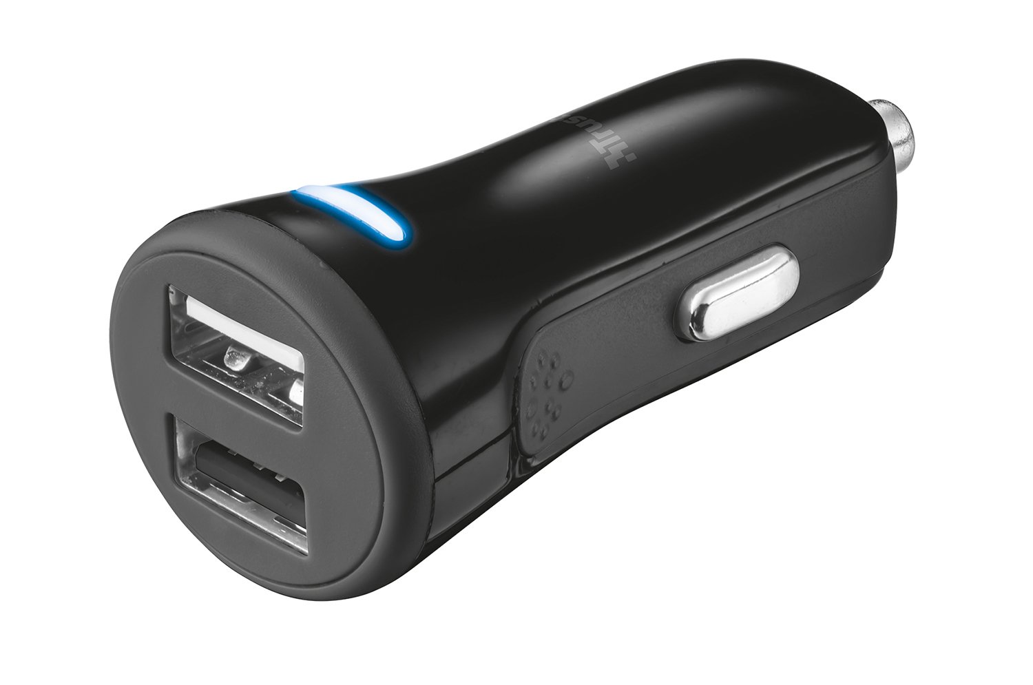 Trust 20W Car Charger with 2 USB ports - Black
