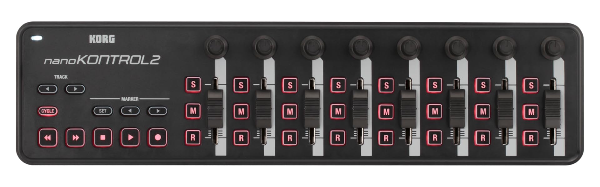 KORG(コルグ) MIDIコントローラー nanoKONTROL2 DTM/コンパクト/コントローラー/USB/パスパワー/ソフトウェアライセンス込み ブラック NANOKNTRL2-BK商品画像