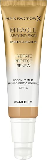 Max Factor Miracle Second Skin Hydrating Foundation 05 Medium 30ml view 2