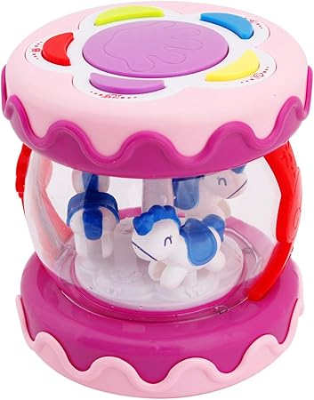 Amazon Happytime 鼓 子供用 回転木馬 音と光 知育玩具 誕生日のプレゼント 音楽おもちゃ 太鼓 ドラム 打楽器 おもちゃ Amazon Happytime 鼓 子供用 回転木馬 音と光 知育玩具 誕生日のプレゼント 音楽おもちゃ 太鼓 ドラム 打楽器 おもちゃ