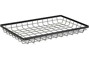 GET G.E.T. WB-1812-MG 17.75" x 11.25" Rectangular Wire Basket, 2" Tall, Metal