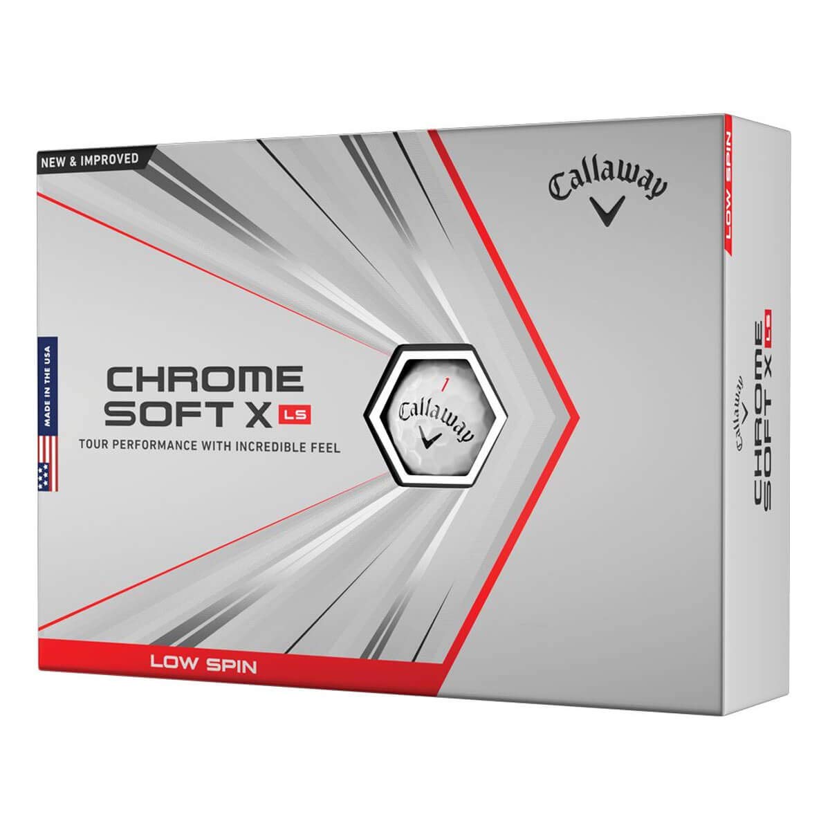 Callaway Golf Chrome Soft X Low Spin Golf Balls 2021,White