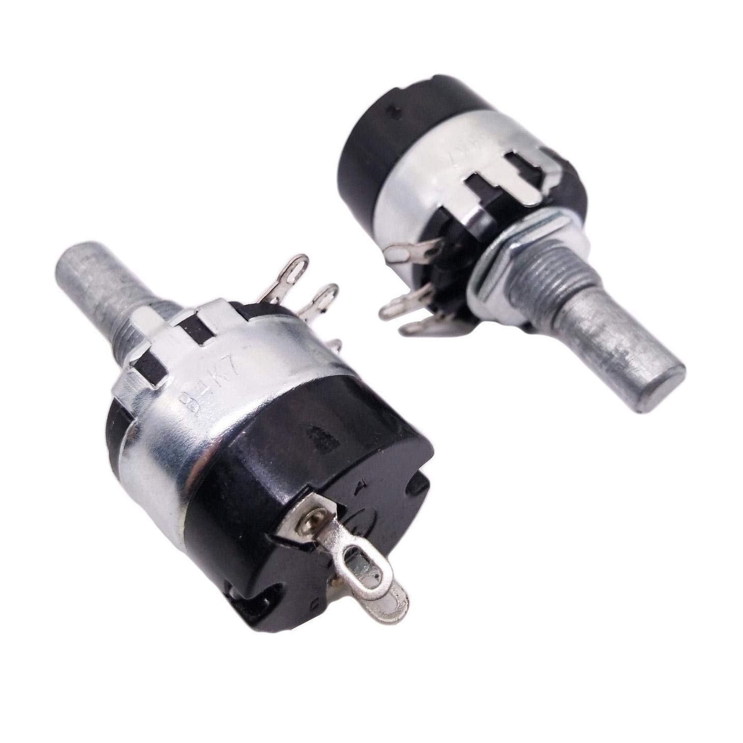 2pcs 4.7K ohm B4K7 Linear Potentiometer ON/Off Switch WH1372 RV1372