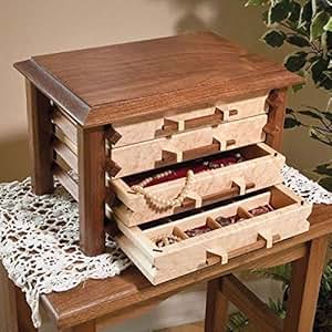 Woodworking Paper Plan to Build Pagoda-Style Jewelry Box 