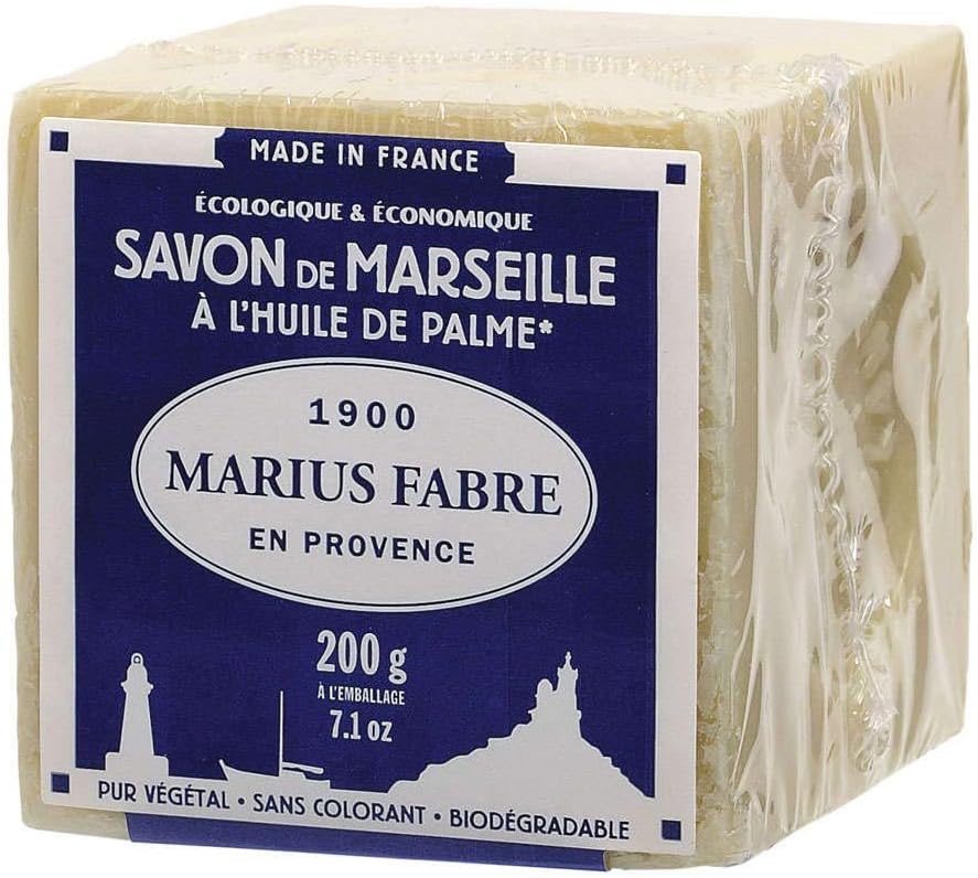 Cube of Savon de Marseille, Lavoir, Marius Fabre, 200 g