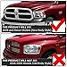 AUTOSAVER88 Headlight Assembly Compatible with 2009-2018 Dodge Ram 1500/2010-2018 Dodge Ram 2500 3500/2019-2022 Ram 1500 Classic Pickup QUAD Chrome Housing with Daytime Running Lamps