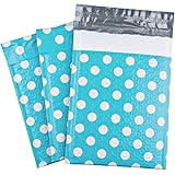 Fu Global #0 6x10 Inches Poly Bubble Mailers Dot Padded Envelopes Blue Pack of 25