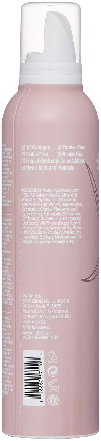 ABBA Volume Foam Styling Mousse, 8 oz: Premium Beauty