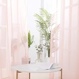 Deconovo Net Curtains Eyelet Voile Panels 55 x 102 Pink 1 Pair view 3