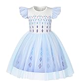 HenzWorld Princess Dress up for Girls Birthday Party Outfits Halloween Costumes for Kids Princess Costumes Tulle Tutu Dress