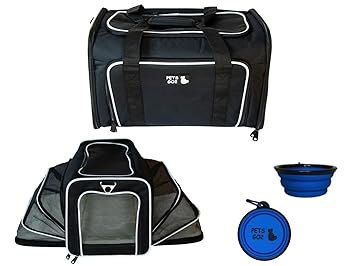 Pets Go2 Pet Carrier For Dogs Cats Airline Approved Premium Expandable Soft Animal Carriers Portable Soft Sided Air Travel Bag Best For Small