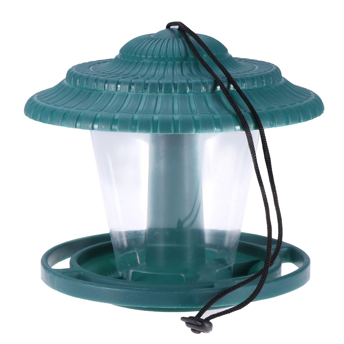 Bird Feeder Hanger-Hanging Wild Bird Feeder-Squirrel Proof Bird Feeders for Outside Garden- Pavilion Shape-Green